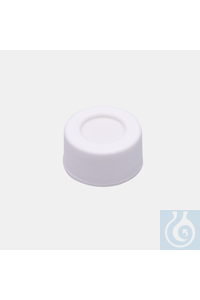 COUVERCLES BLANCS AVEC FILETS POUR FLEXIBLE N24-SILICONE/PTFE (M. FENÊTRE) Bouchons pour flacons...